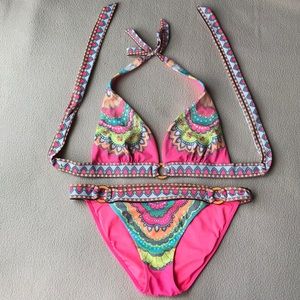 Victoria Secret bikini pink with patterns
